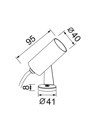 LOGAN * FOCO LED IP65 6W 3000K GRIS